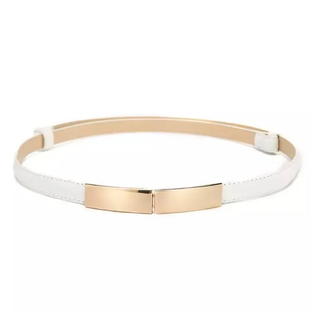 [New] Adjustable Strap Length Fashion Women's Versatile PU Leather Skinny Belt - Picture 7 of 12